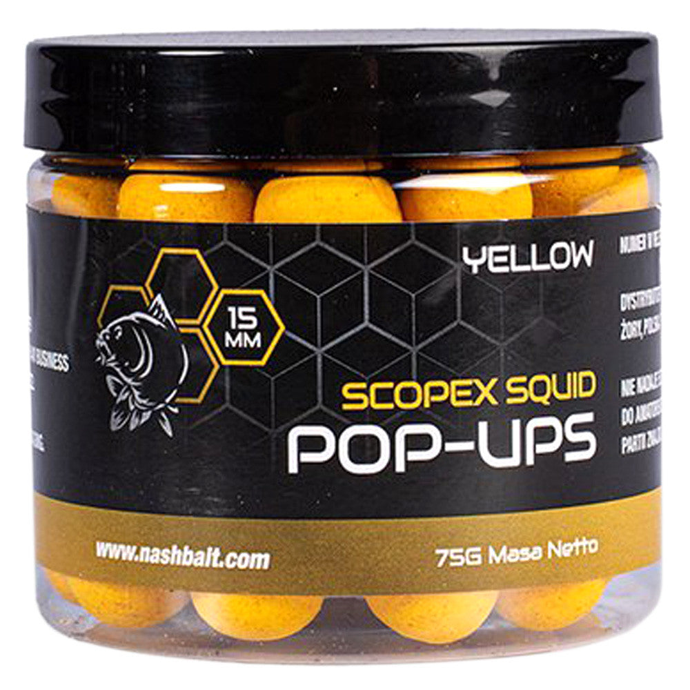 Nash Scopex Squid Pop Ups Yellow