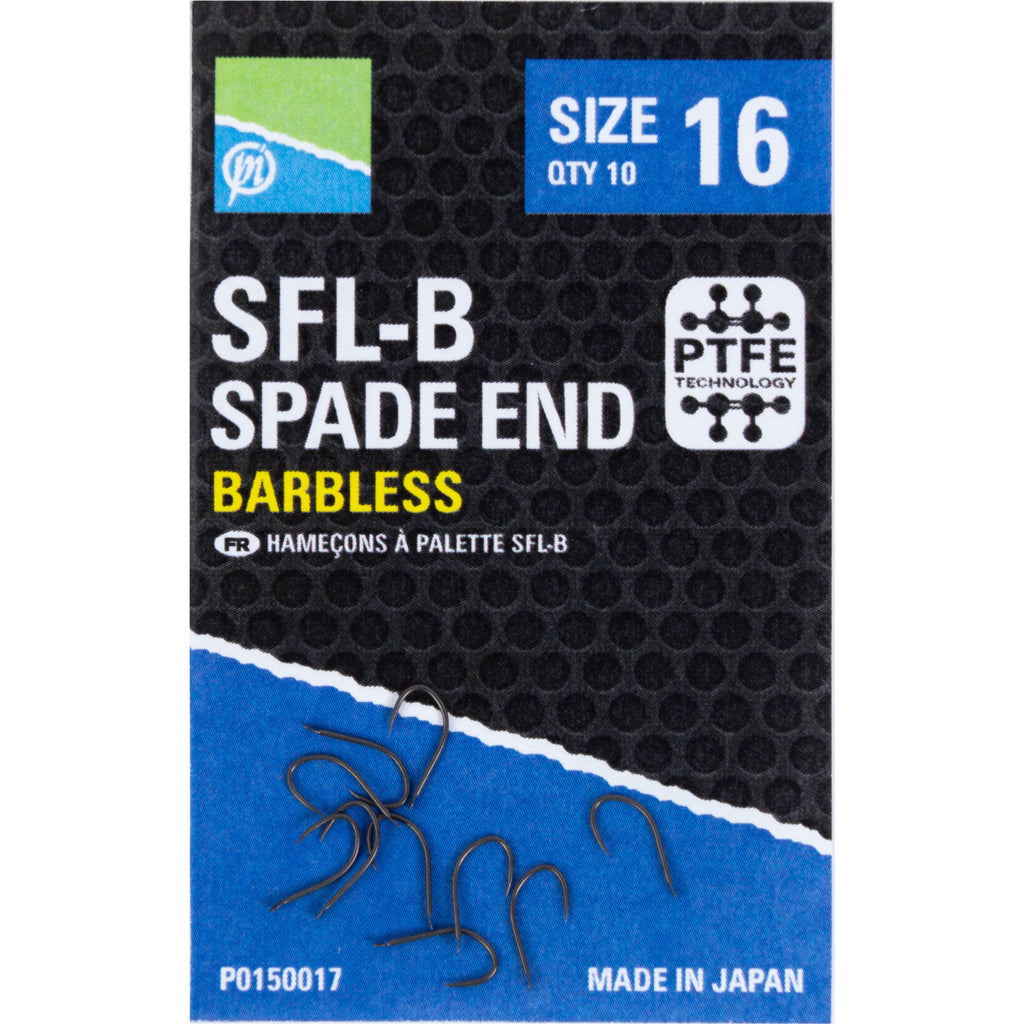 Preston SFL-B Spade End Barbless