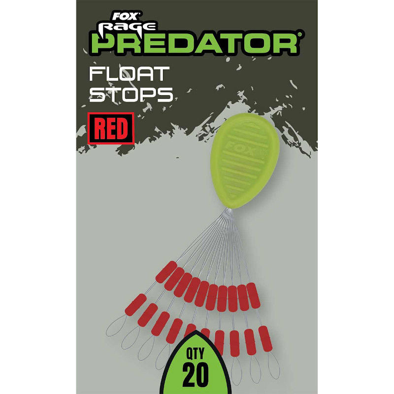 Fox Rage Predator Float Stops Red