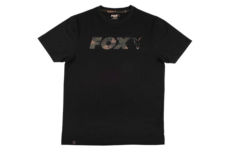 Fox Black/Camo Print T Shirt