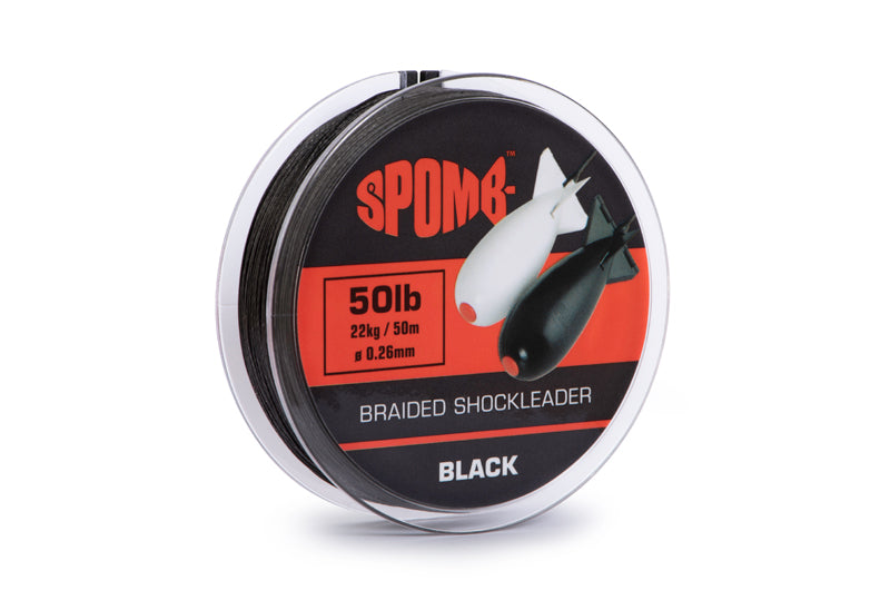 Spomb Braided Shockleader Black 50m