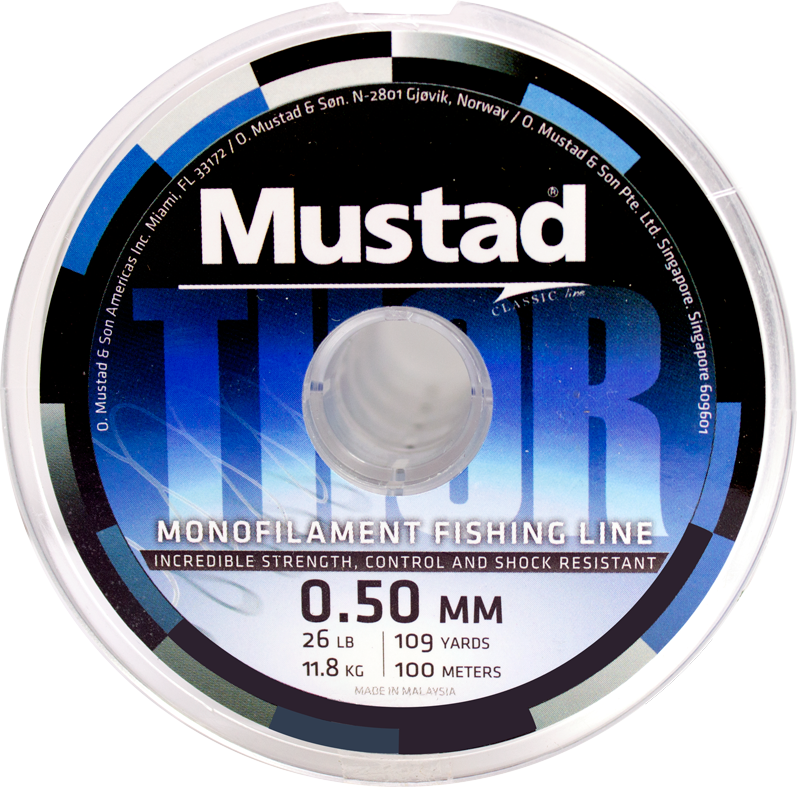 Mustad Thor Monofilament Clear - Vale Royal Angling Centre